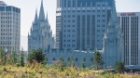 The Mormon temple in downtown Salt Lake City.