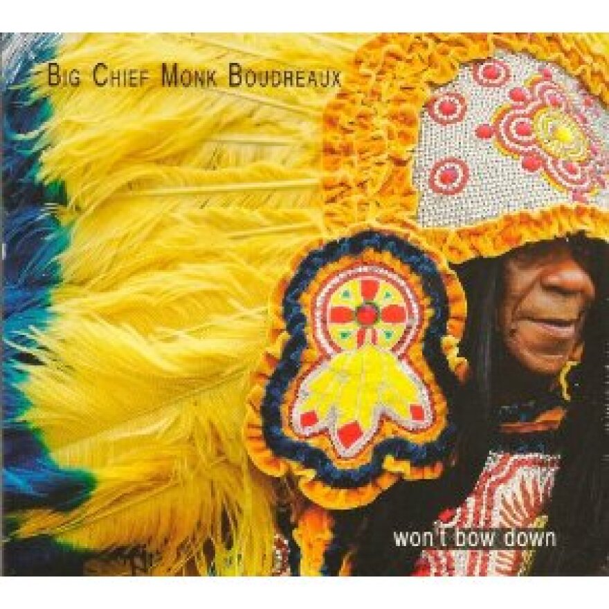 Big Chief Monk Bordeau's "Won't back down" album art