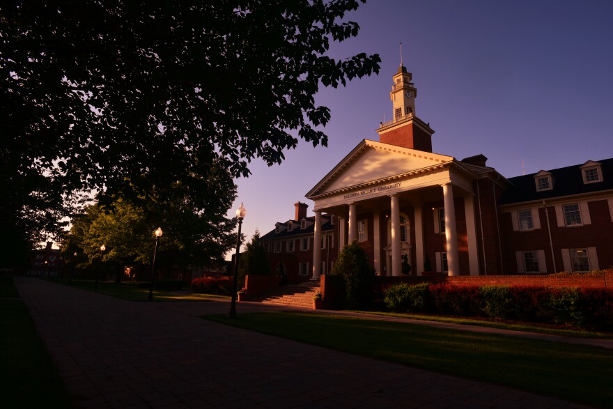 Strosacker Hall on Baldwin Wallace University's campus in Berea.