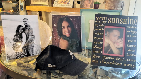 Tracy Dominguez created a memorial to her daughter Demi Dominguez and grandson Malakhi De Leon in the living room of her Bakersfield room. Both died in April 2019.