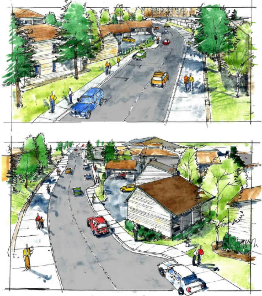 Homestake Road from Kearns Boulevard to Park Avenue redevelopment renderings.