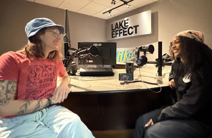 KJ Johnson (left) and Kayla Patterson (right) are organizers with Milwaukee’s International Women’s Day Coalition.