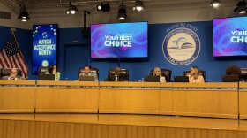 The school board exhausted debate over the proposal and were upset by the short-term notice on the item.