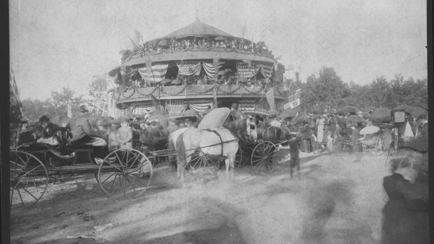 This undated photo shows the original Highland Park Children's Pavilion