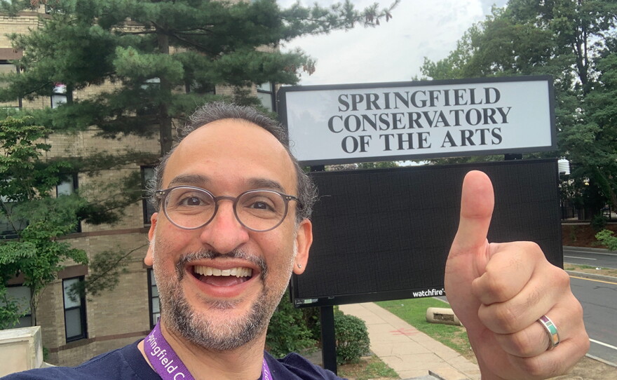 Marcos Carrera, Director of Music at the Conservatory of the Arts Magnet School, Springfield