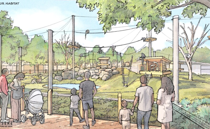 Renderings show a planned $12 million expansion project to the Little Rock Zoo, expected to be complete by fall 2026.