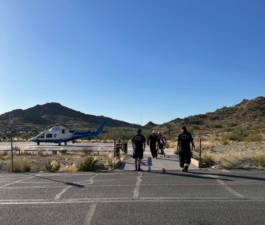 A 48-year-old man hiker rescued by Phoenix Fire