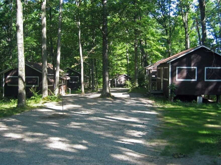 Cabin area at Camp Newaygo.
