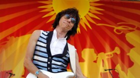 Guitarist Jeff Beck performs at the Louisiana Jazz and Heritage Festival in New Orleans on April 29, 2011. 