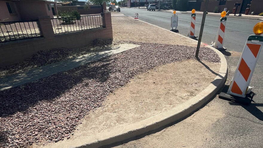 Tucson Claan and Beautiful street corner garden