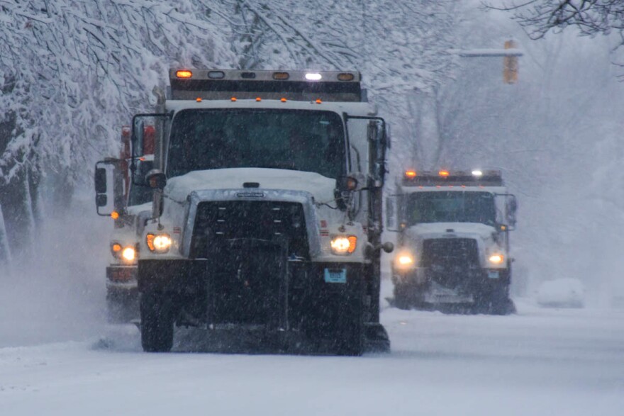 Crews in northern Indiana were out Wednesday as the area got its first of two rounds of snow. The wide variety of weather conditions across Indiana complicates how governments respond.