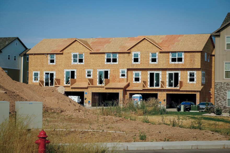 Construction is still underway as of July 13, 2026, at the development that Liz and Hardy Farnsworth bought into. They took advantage of the Utah First Time Homebuyer Program, which provides financial assistance for people buying a new build under $450,000.