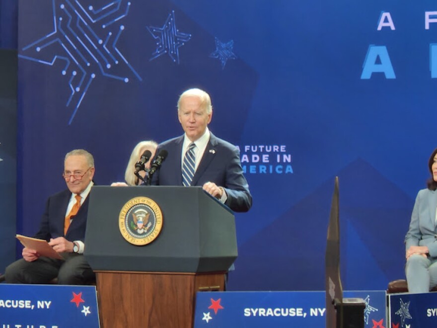  President Joe Biden visits Syracuse after announcement Micron is coming