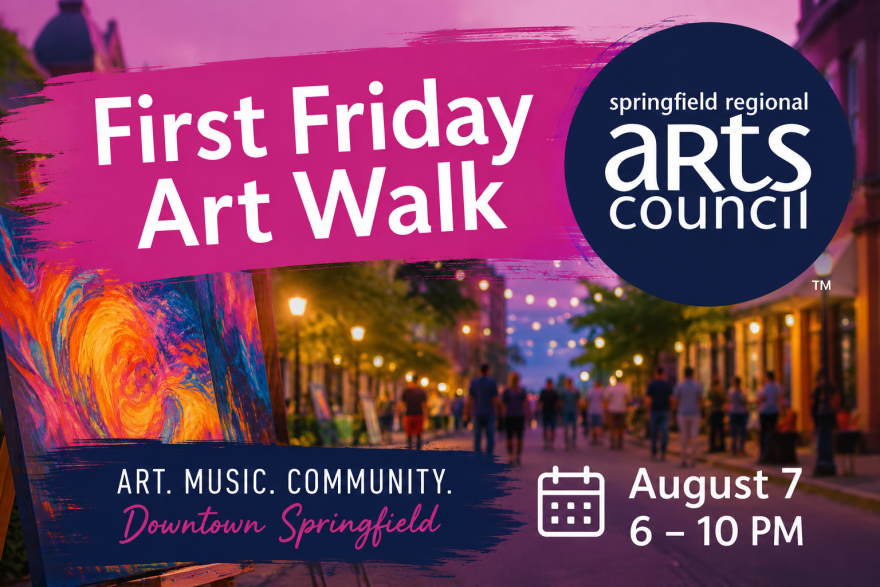 SRAC's First Friday Art Walk will take place on August 7 from 6 - 10 p.m.