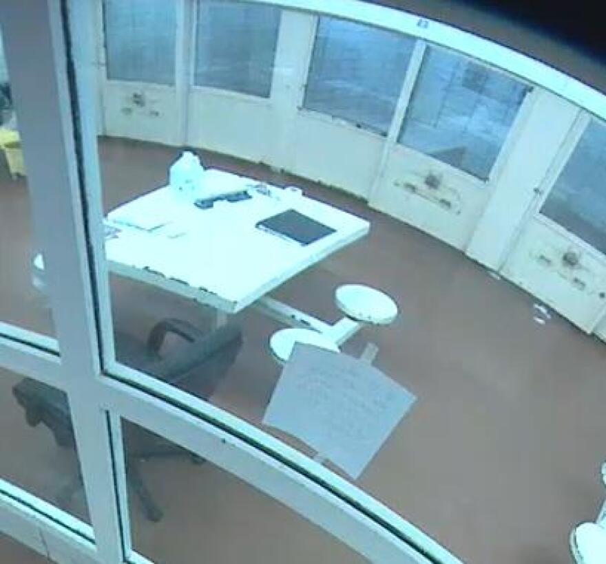 Inside the Dallas County jail area where Paul Aaron French had been held before he died by suicide in December 2020.
