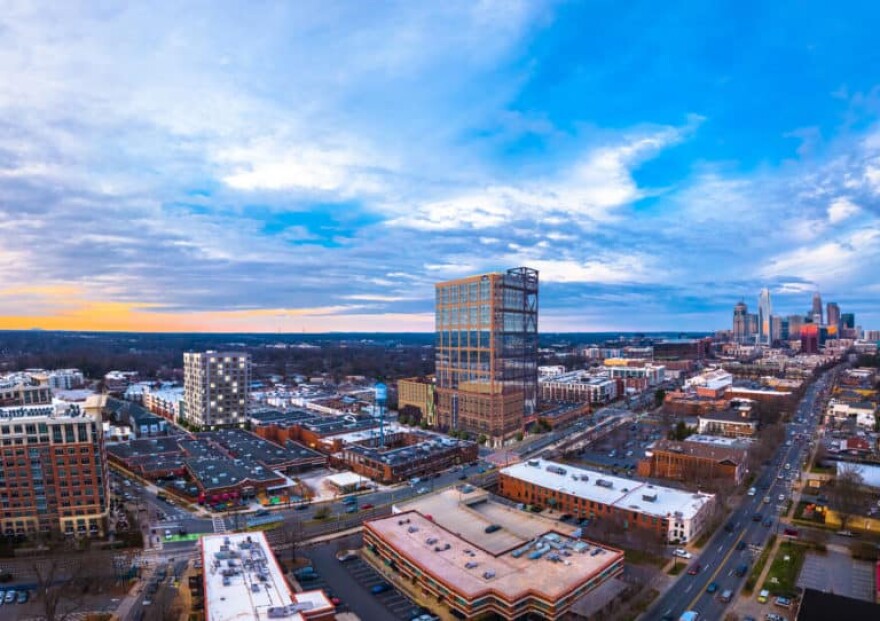 Lowe's will take 15 of the 23 stories in the new Design Center Tower, which will break ground in August on Worthington Avenue in Charlotte's South End. 