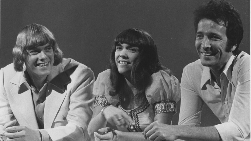 Herb Alpert with Karen and Richard Carpenter, whom the label signed in 1969.