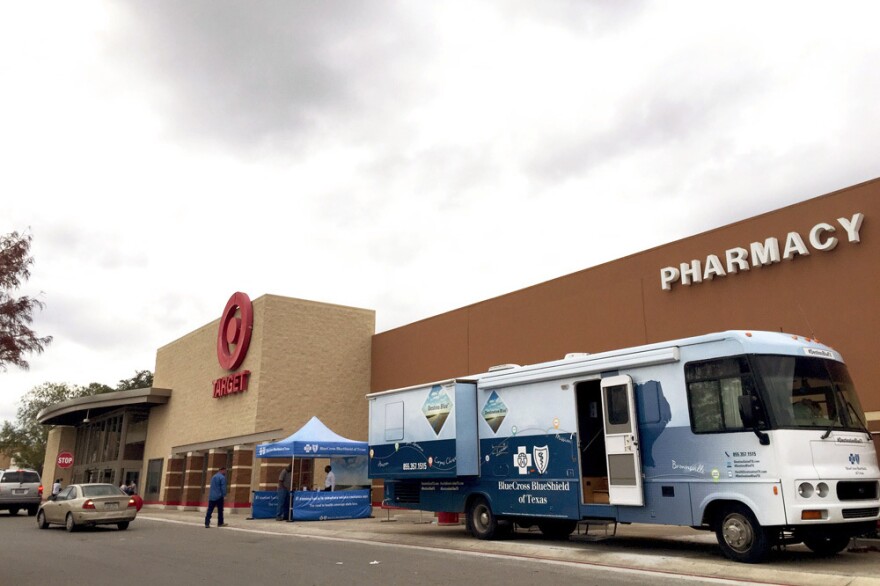 Blue Cross Blue Shield takes aim at Target — or, rather, at Target shoppers in San Antonio who might be interested in buying health insurance.