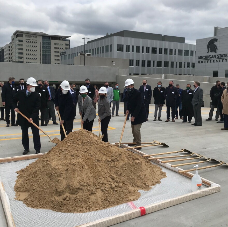 Perrigo North American Headquarters groundbreaking, Grand Rapids, MI photo