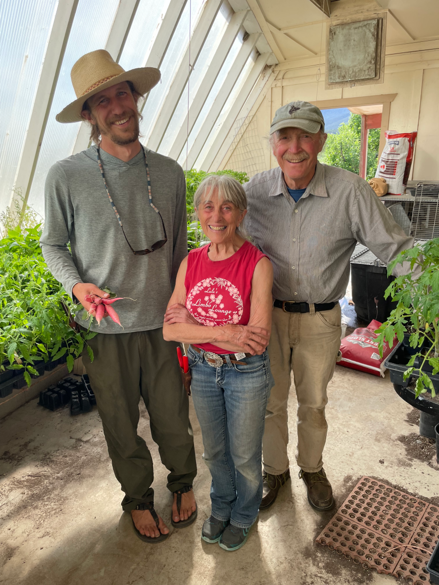 Lance and Lulu with Jeff Wagner at Groundwork in Paonia, CO