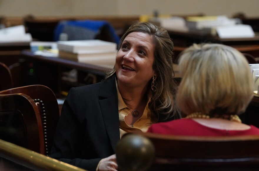 Rep. Heather Crawford, R-Horry, in the House chamber at the Statehouse on April 14, 2026.