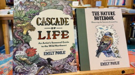 Cascade of Life: An Artist's Seasonal Guide to the Wild Northwest sits next to The Nature Notebook