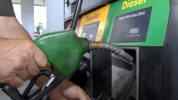 Barry Thomas replaces the diesel pump after filling up his truck at a station in Little Rock, Ark., Friday, June 6, 2008. Oil prices shot up more than $11 to a new record above $139 Friday after Morgan Stanley predicted prices would hit $150 by the Fourth of July. The unprecedented jump is all but certain to drive gas prices well past the $4 mark in the coming weeks. (AP Photo/Mike Wintroath)
