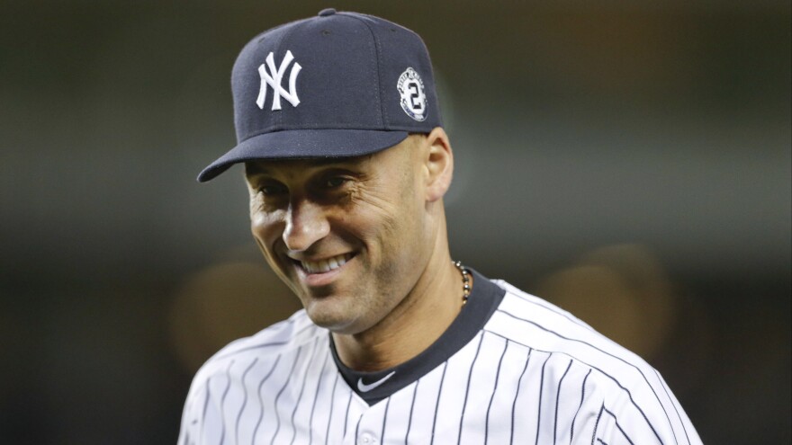 Derek Jeter smiles during a game against the Toronto Blue Jays on Sept. 18. The Yankee captain, who retires at the end of this season, joined the 3,000-hit club in 2011.