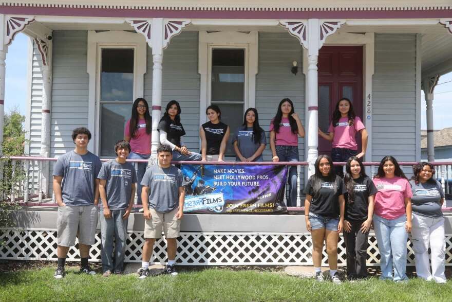 Fresh Films student interns at the nonprofit production company offices in downtown Rock Island, 428 19th St., across from the main library.