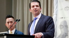 Donald Trump Jr. delivers a speech during a ceremony for the official opening of the Trump International Tower and Hotel on February 28, 2017 in Vancouver, Canada. (Jeff Vinnick/Getty Images)
