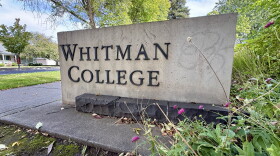A sign of Whitman College on East Isaacs Avenue in Walla Walla in September 2026.