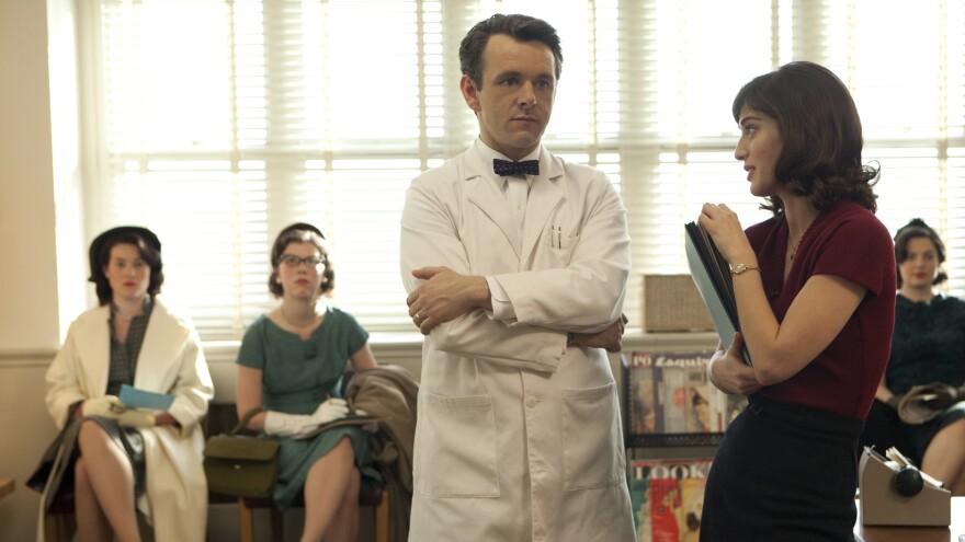 Michael Sheen and Lizzy Caplan portray pioneering sex researchers William Masters and Virginia Johnson in a new Showtime series.