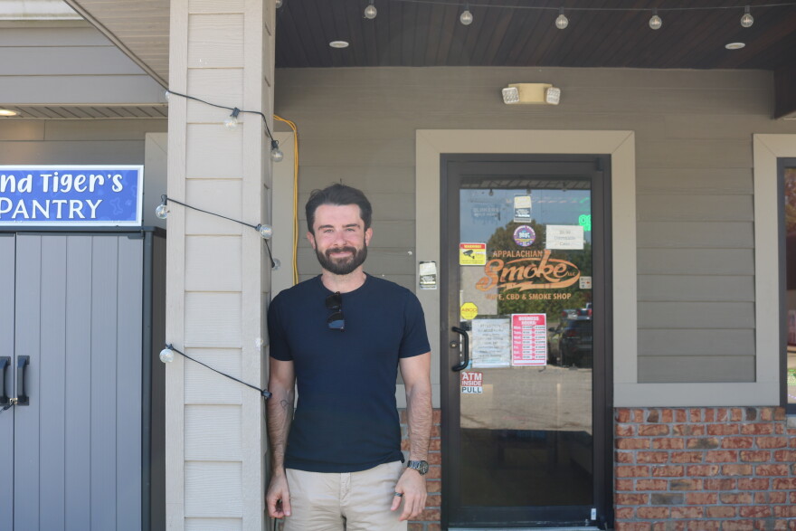 Justin Smoke is the owner of Appalachian Smoke in Salyersville, in Magoffin County on September 1, 2026. About 30% of his business at the smoke shop is from synthetic hemp products.