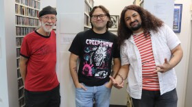 Left to right: WDIY's Carlos Benjamin, Egan Miller, Erik Santana