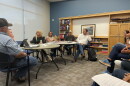 Independence leaders discuss the disincorporation petition at a meeting Aug. 19, 2026.