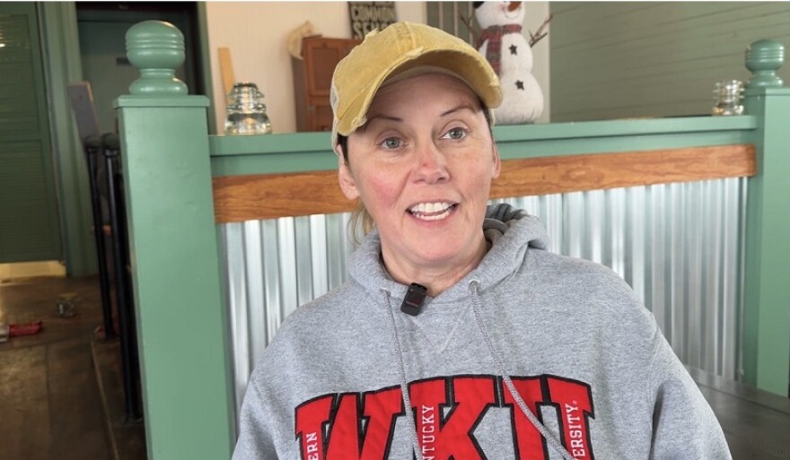 Jenny Stark and her husband Chad, owners of the restaurant, respect the history of Pleasureville