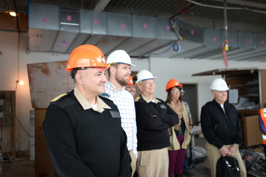 Rear Admiral Michael Weahkee, the Acting Director of the Indian Health Service, toured YKHC's hospital expansion on August 7, 2018.