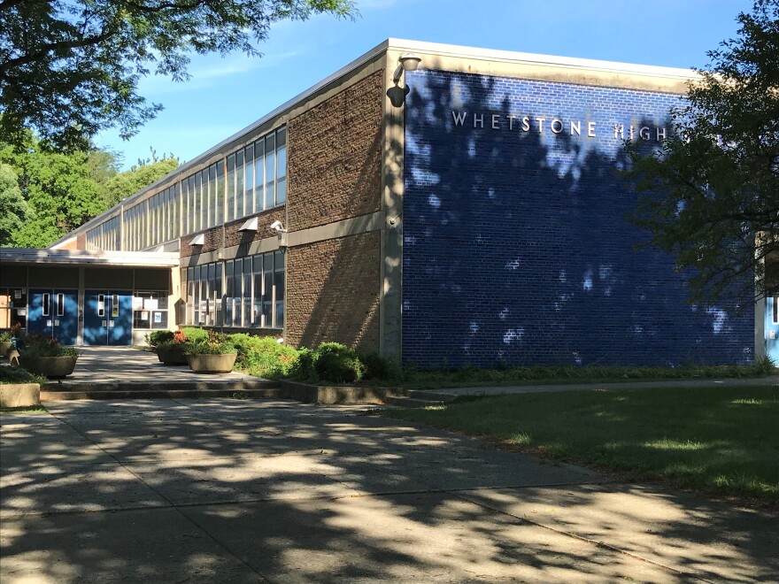 Whetstone High School is one of 20 Columbus school buildings that will start the new year online due to the heat wave. [Debbie Holmes / WOSU]