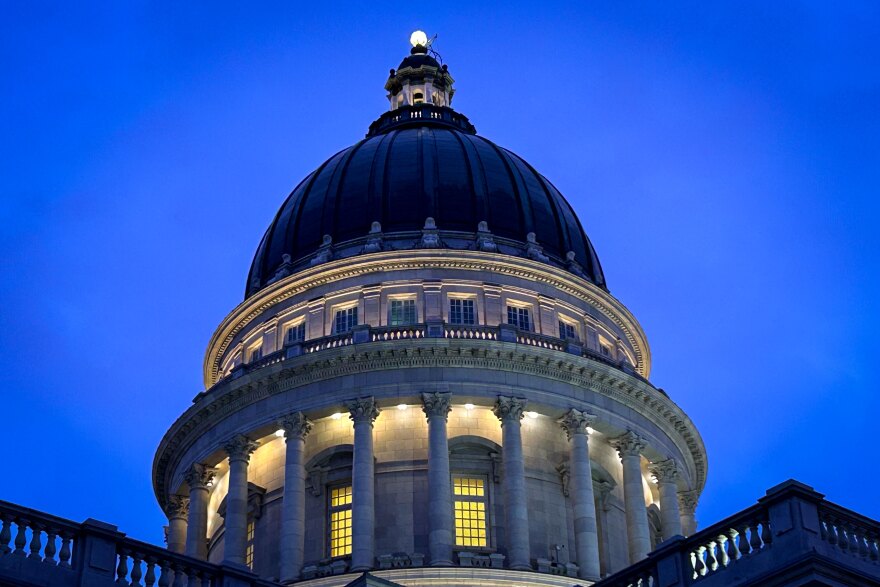 The Forward Party of Utah will have its first lawmaker serving during a general session at the Utah Capitol, pictured here, Dec. 9, 2025. Emily Buss will serve out the remainder of Daniel Thatcher's term in the Senate, and the party hopes to hold onto that seat in the 2026 midterms.