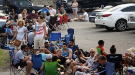 Line-sitters waited for hours outside Franklin Barbecue in Austin, Texas, on July 3.