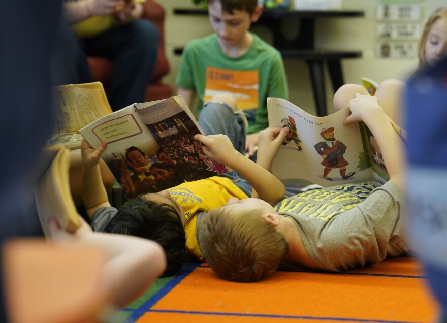 Second-grade students read books in Stephanie MacEachern’s classroom at Mesick Elementary School on Feb. 19, 2026. (Photo: Daniel Schoenherr/The Cadillac News)
