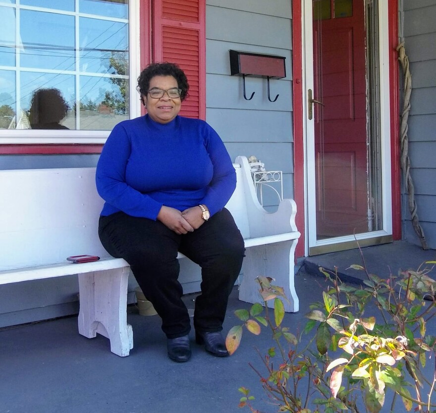 Melissa Gaston at her home in Druid Hills in the North End. She leads the North End Community Coalition. 