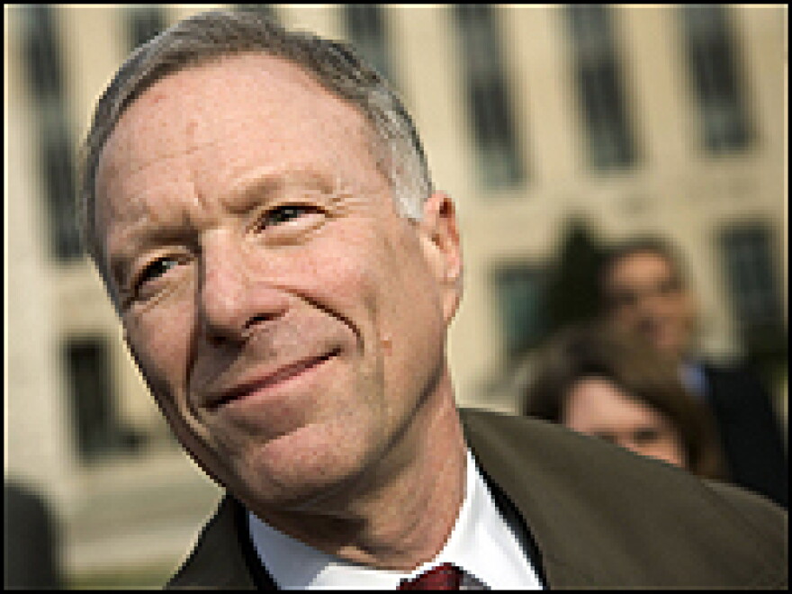 Lewis Libby leaves U.S. District Court in February 2006.
