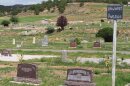 Headstones are seen at the Hoytsville Cemetery July 29, 2026.