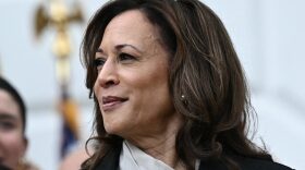 US Vice President Kamala Harris hosts an event honoring National Collegiate Athletic Association (NCAA) championship teams from the 2023-2024 season, on the South Lawn of the White House in Washington, DC.
