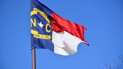 North Carolina flag.