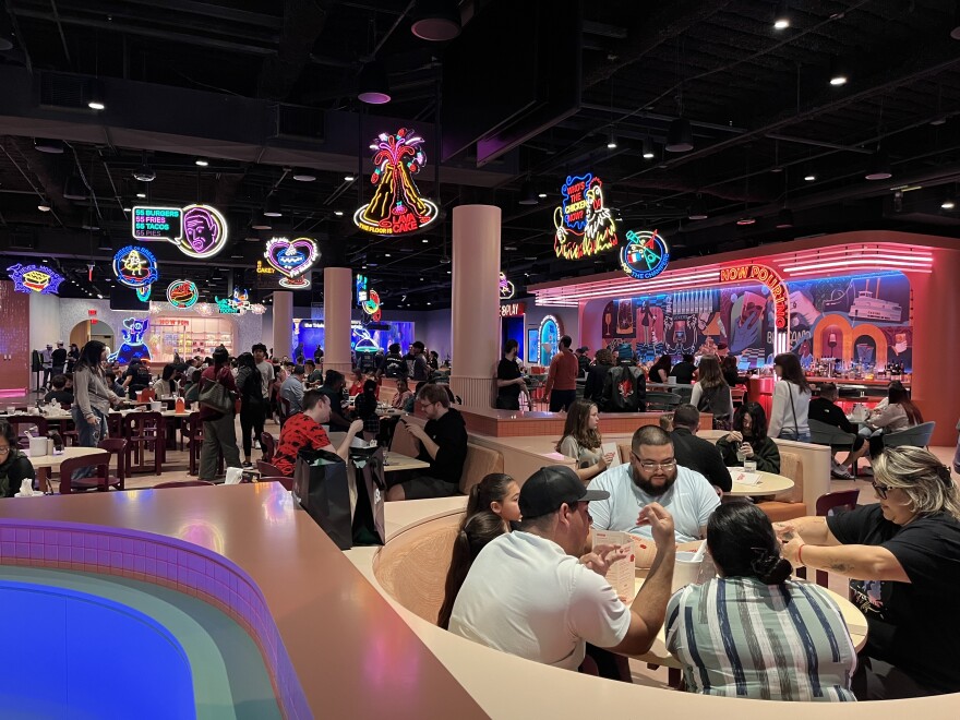 Netflix Bites is a restaurant inside the newly opened Netflix House. The menu has food and drinks inspired by shows like “Stranger Things” and “Squid Game.”