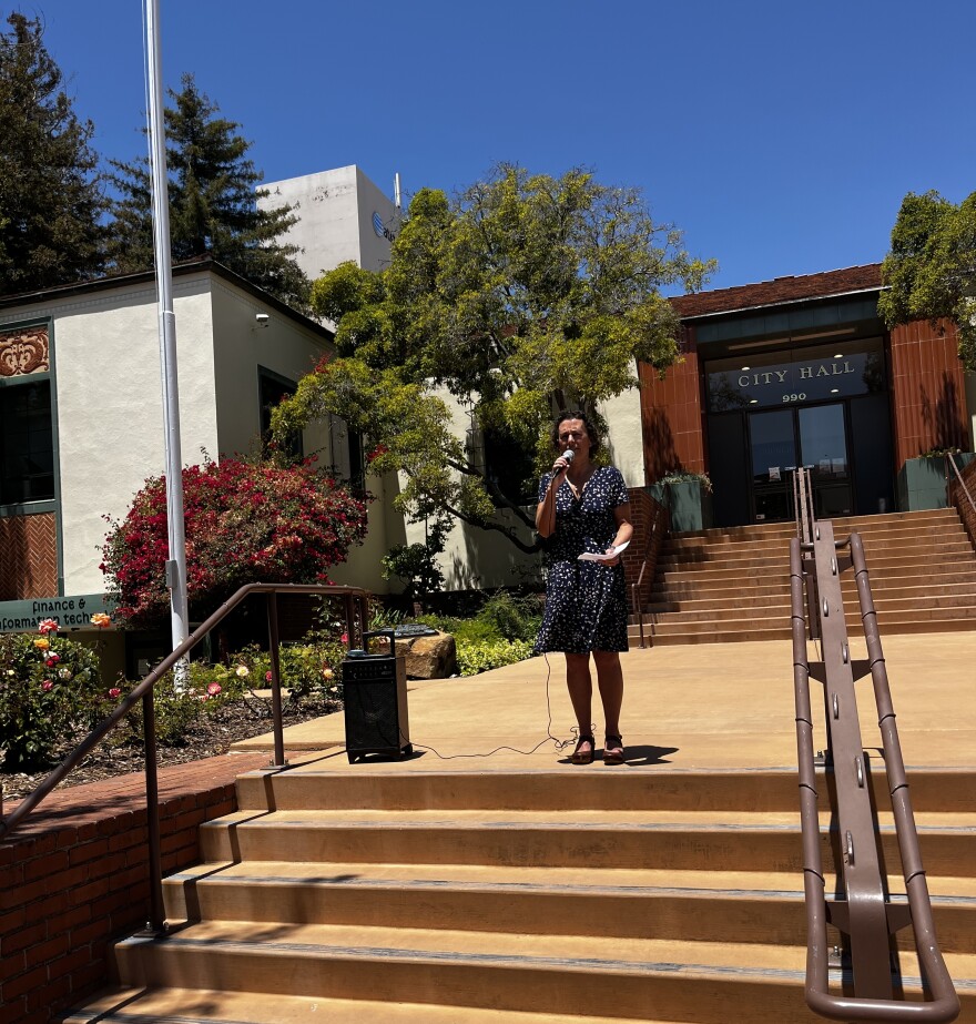 SLO City Councilmember Michelle Shoresman is running for a seat on the council after being appointed last year.