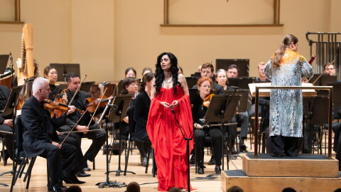 Soprano Aphrodite Patoulidou performs with the St. Louis Symphony Orchestra led by guest conductor Dalia Stasevska, October 2026
