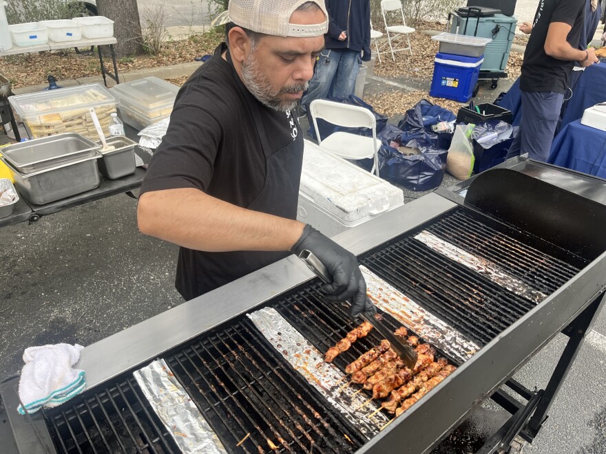 Food being prepared at the Silk Road Festival March 28, 2026